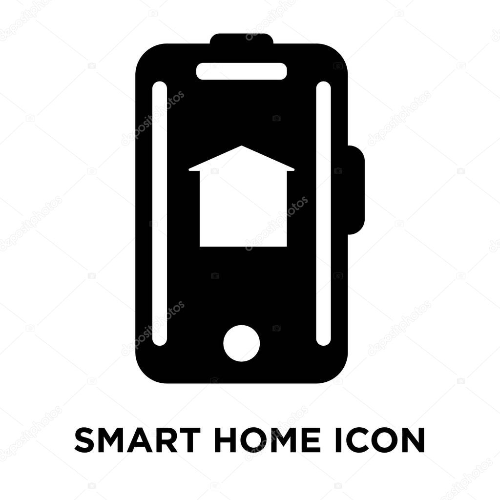 Smart Home Icon Vector Isolated On White Background Logo Concept Of Smart Home Sign On Transparent Background Filled Black Symbol Premium Vector In Adobe Illustrator Ai Ai Format Encapsulated