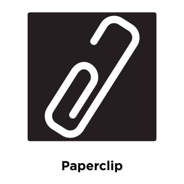 Beyaz arka plan, logo şeffaf arka plan, ataç işareti kavramı üzerinde izole ataç simgesi vektör siyah sembol dolu