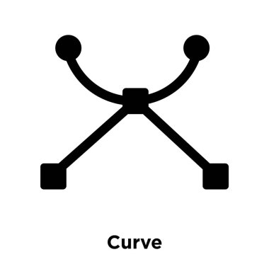 Beyaz arka plan, logo şeffaf arka plan, eğri işareti kavramı üzerinde izole eğrisi simge vektör siyah sembol dolu