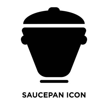 Beyaz arka plan, logo şeffaf arka plan, tencere işareti kavramı üzerinde izole tencere simge vektör siyah sembol dolu