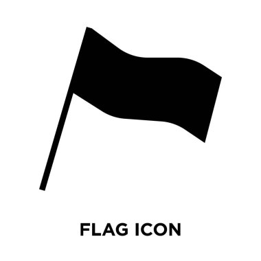 Beyaz arka plan, logo şeffaf arka plan bayrak işareti kavramı üzerinde izole bayrak simge vektör siyah sembol dolu