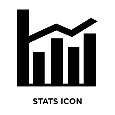 Beyaz arka plan, logo şeffaf arka plan, istatistikleri işareti kavramı üzerinde izole istatistikleri simge vektör siyah sembol dolu
