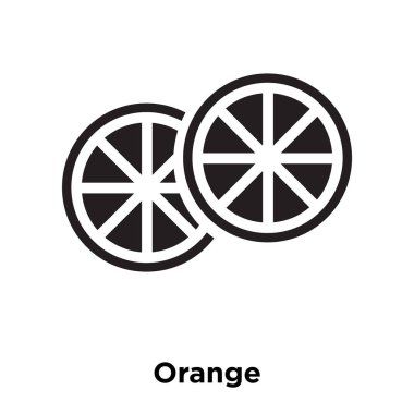 Turuncu simge vektör izole üzerinde beyaz arka plan, turuncu kavramı logo şeffaf arka plan, dolgulu siyah sembolü imzalamak