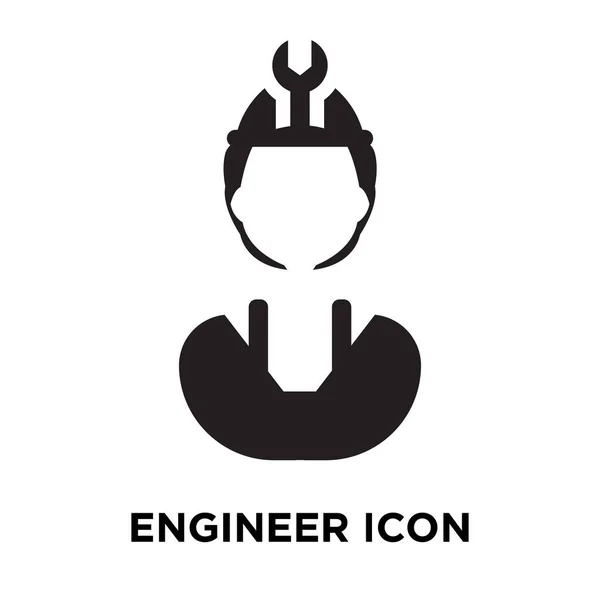 Vetor Ícone Engenheiro Isolado Fundo Branco Conceito Logotipo Sinal Engenheiro —  Vetores de Stock