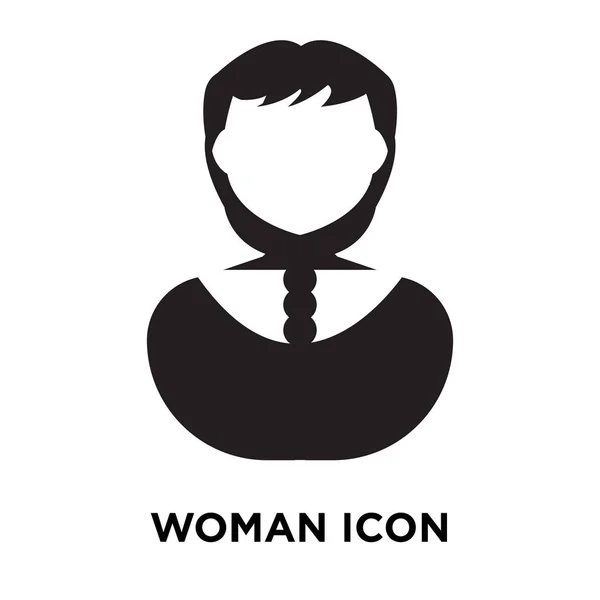 Mujer Icono Vector Aislado Sobre Fondo Blanco Concepto Logotipo Mujer — Vector de stock