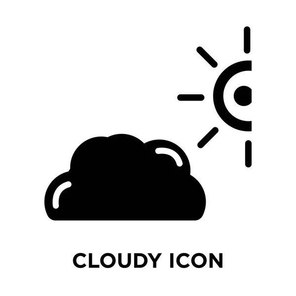 Облачный Вектор Иконки Изолирован Белом Фоне Концепция Логотипа Облачного Знака — стоковый вектор