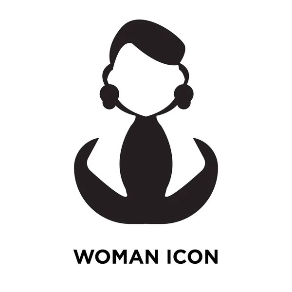 Mujer Icono Vector Aislado Sobre Fondo Blanco Concepto Logotipo Mujer — Vector de stock