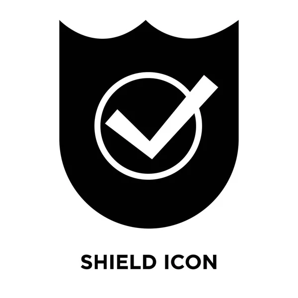 Shield Icon Vector Isolated White Background Logo Concept Shield Sign — Stock Vector