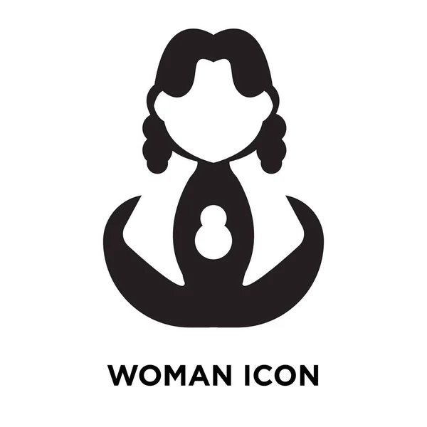 Mujer Icono Vector Aislado Sobre Fondo Blanco Concepto Logotipo Mujer — Vector de stock