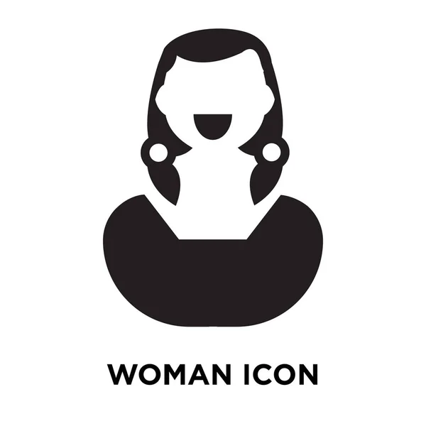 Mujer Icono Vector Aislado Sobre Fondo Blanco Concepto Logotipo Mujer — Vector de stock