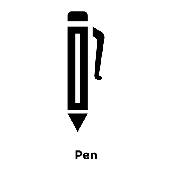 Στυλό Διάνυσμα Εικονίδιο Απομονωθεί Λευκό Φόντο Λογότυπο Έννοια Της Πένας — Διανυσματικό Αρχείο