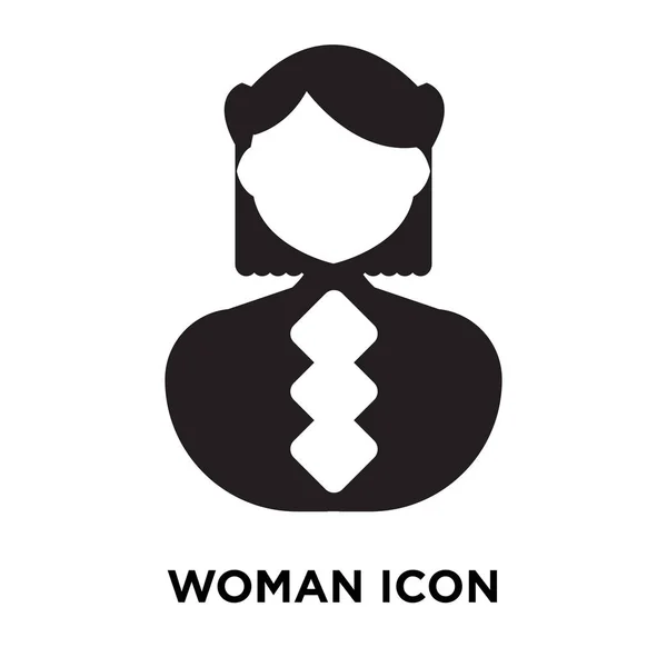 Mujer Icono Vector Aislado Sobre Fondo Blanco Concepto Logotipo Mujer — Vector de stock