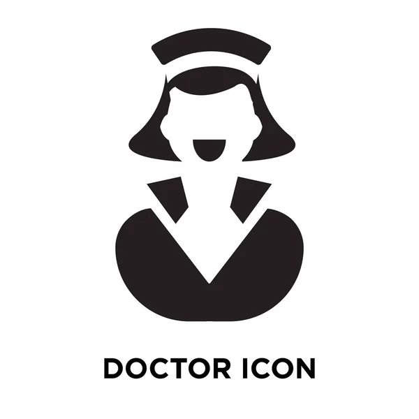 Doctor Vector Icono Aislado Sobre Fondo Blanco Concepto Logotipo Doctor — Vector de stock