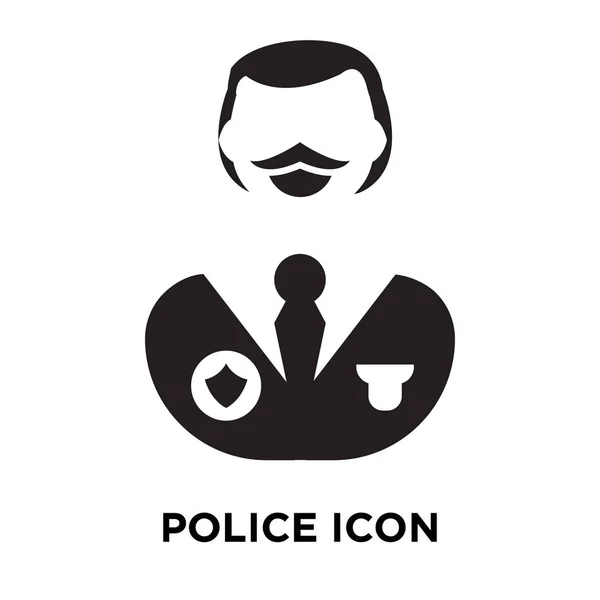 Icône Police Vecteur Isolé Sur Fond Blanc Concept Logo Signe — Image vectorielle