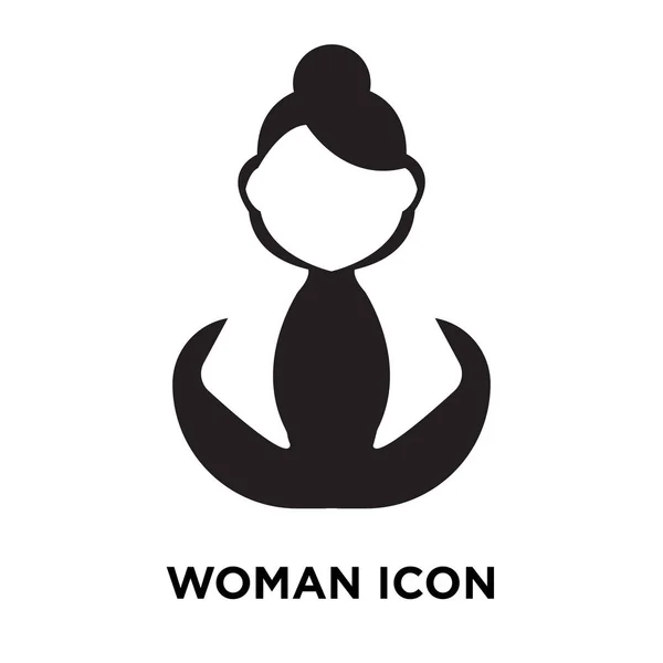 Mujer Icono Vector Aislado Sobre Fondo Blanco Concepto Logotipo Mujer — Vector de stock