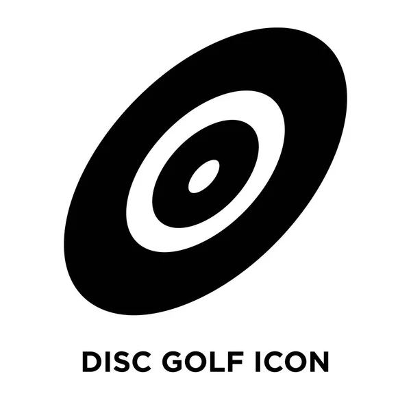 Vetor Ícone Golfe Disco Isolado Fundo Branco Conceito Logotipo Sinal — Vetor de Stock