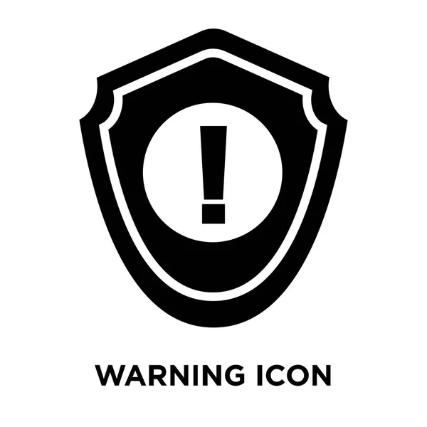 Warning Icon Vector Isolated White Background Logo Concept Warning Sign — Stock Vector