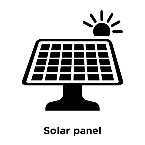 Солнечная Панель Иконка Вектор Изолирован Белом Фоне Логотип Концепции Солнечной — стоковый вектор