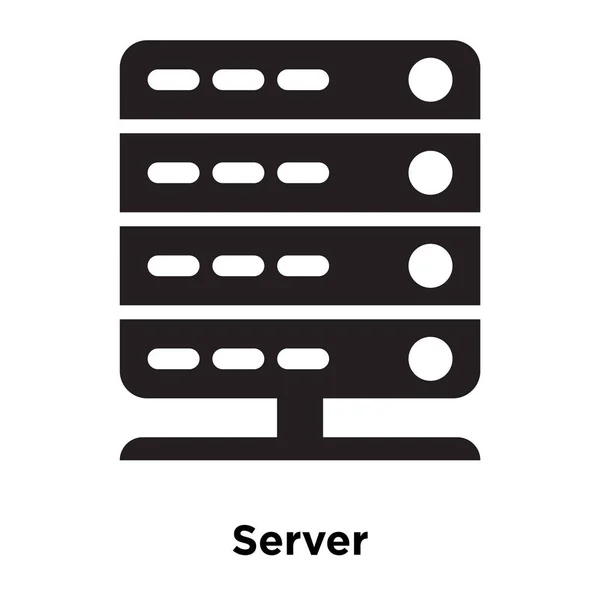 Вектор Иконки Сервера Изолирован Белом Фоне Концепция Логотипа Server Прозрачном — стоковый вектор