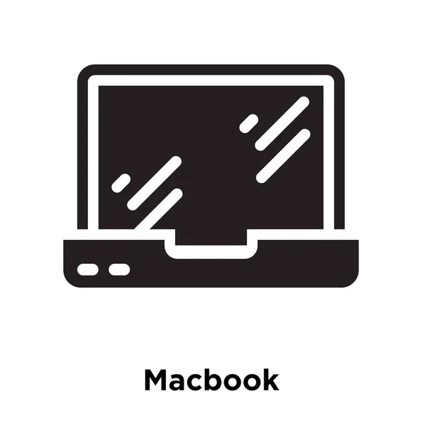 Macbook Icono Vector Aislado Sobre Fondo Blanco Concepto Logotipo Macbook — Archivo Imágenes Vectoriales