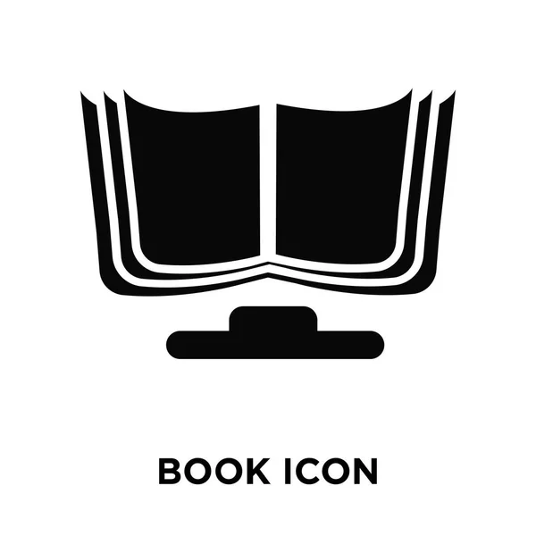 Icono Del Libro Vector Aislado Sobre Fondo Blanco Concepto Logotipo — Archivo Imágenes Vectoriales