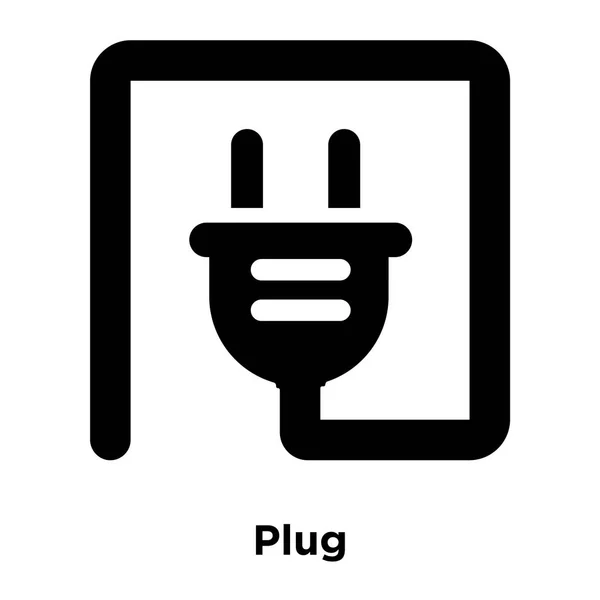 Steckersymbolvektor Isoliert Auf Weißem Hintergrund Logo Konzept Des Steckerzeichens Auf — Stockvektor