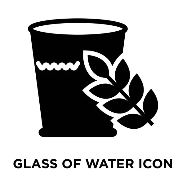 Glas Des Wassersymbols Vektor Isoliert Auf Weißem Hintergrund Logo Konzept — Stockvektor