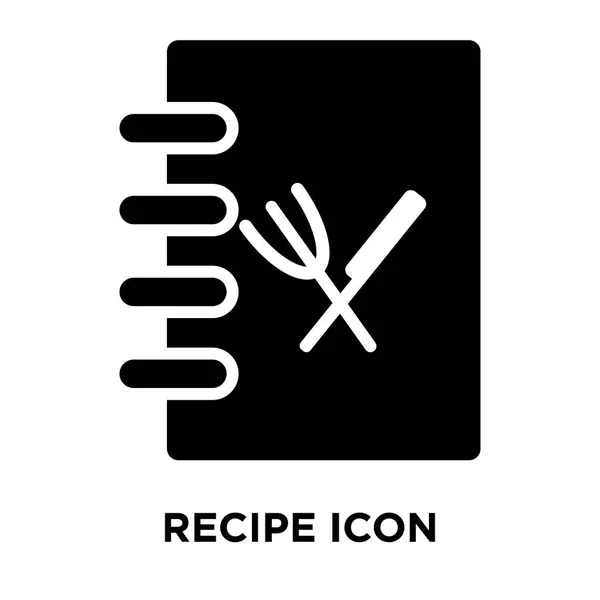 Icône Recette Vecteur Isolé Sur Fond Blanc Concept Logo Signe — Image vectorielle