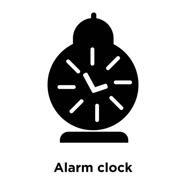 Reloj Despertador Icono Vector Aislado Sobre Fondo Blanco Logotipo Concepto — Archivo Imágenes Vectoriales