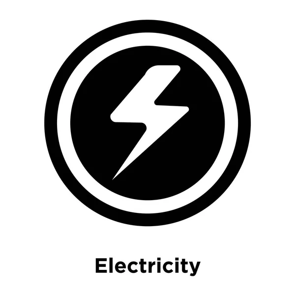 Energii Elektrycznej Wektor Ikona Białym Tle Białym Tle Koncepcja Logo — Wektor stockowy