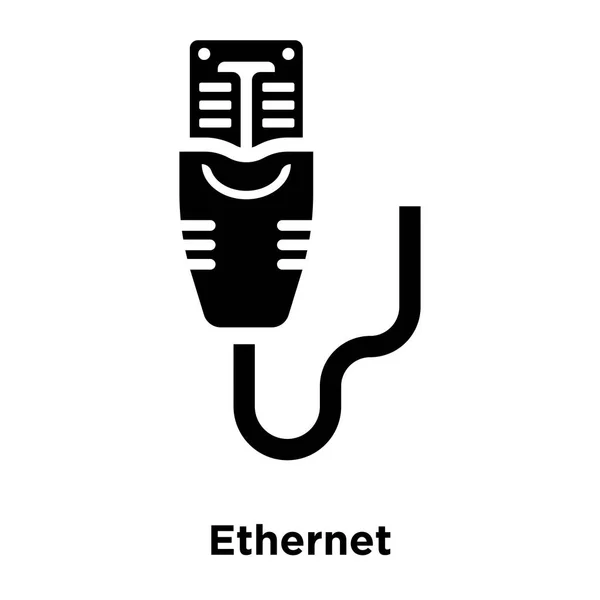 Ethernet Значок Вектор Ізольовані Білому Тлі Логотип Концепція Ethernet Знак — стоковий вектор