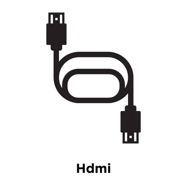 Иконка Hdmi Вектор Изолирован Белом Фоне Логотип Концепции Hdmi Знак — стоковый вектор