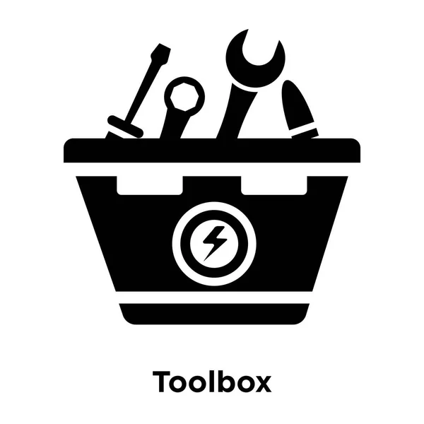 Symbolvektor Der Werkzeugkiste Isoliert Auf Weißem Hintergrund Logo Konzept Der — Stockvektor