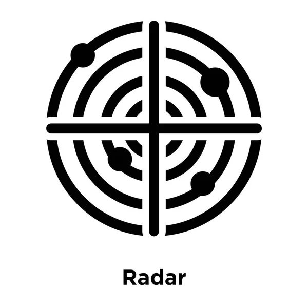 Radar Ikon Vektoros Elszigetelt Fehér Background Logo Fogalom Radar Jel — Stock Vector