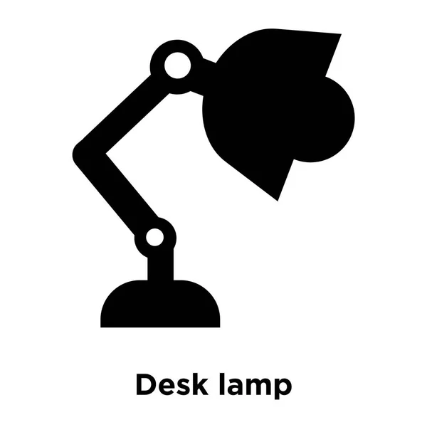 Biurko Lampa Wektor Ikona Białym Tle Białym Tle Koncepcja Logo — Wektor stockowy