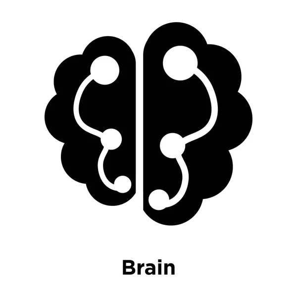 Hersenen Pictogram Vector Geïsoleerd Een Witte Achtergrond Logo Concept Van — Stockvector