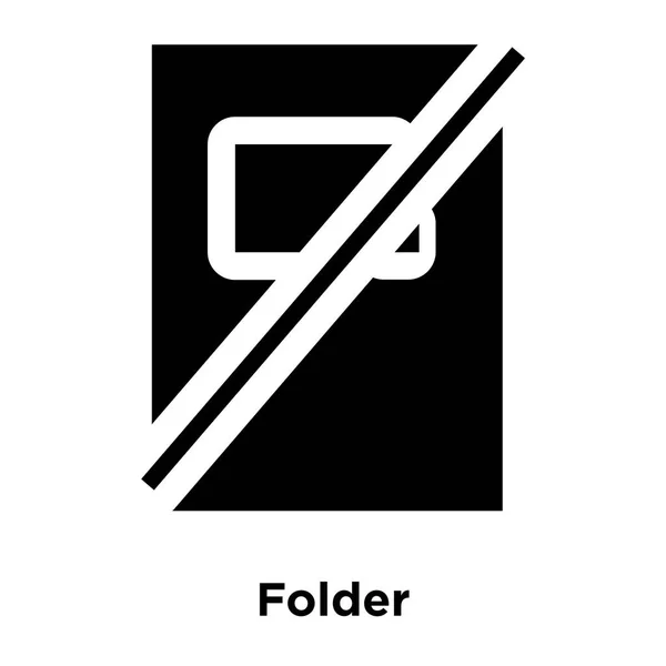 Ordnersymbol Vektor Isoliert Auf Weißem Hintergrund Logo Konzept Des Ordnerzeichens — Stockvektor