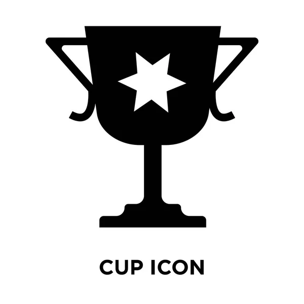 Cup Icon Vector Isolated White Background Logo Concept Cup Sign — Stock Vector