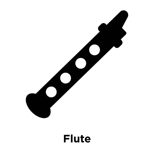 Flötensymbol Vektor Isoliert Auf Weißem Hintergrund Logo Konzept Des Flötenzeichens — Stockvektor