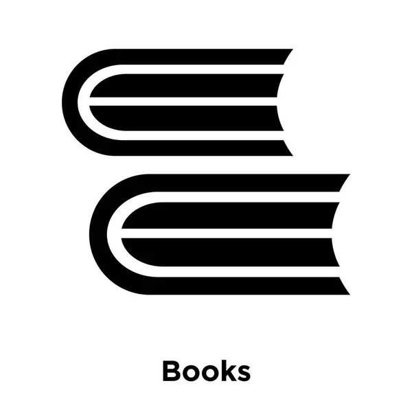 Книги Иконка Вектор Изолирован Белом Фоне Логотип Концепции Книги Знак — стоковый вектор