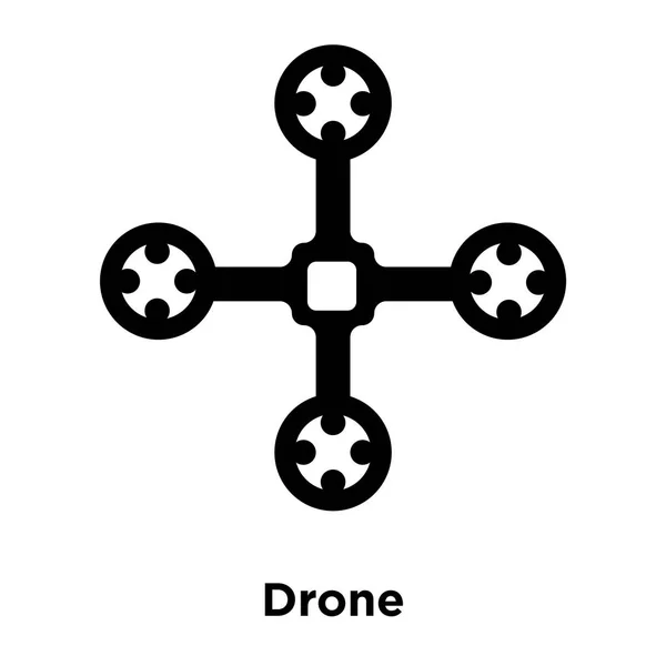 Drone Ikonen Vektor Isolerad Vit Bakgrund Logotypen Begreppet Drone Logga — Stock vektor