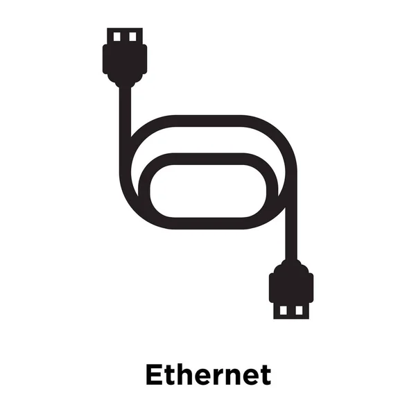 Vector Iconos Ethernet Aislado Sobre Fondo Blanco Concepto Logotipo Ethernet — Vector de stock