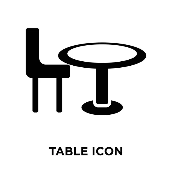 Table Icon Vector Isolated White Background Logo Concept Table Sign — Stock Vector