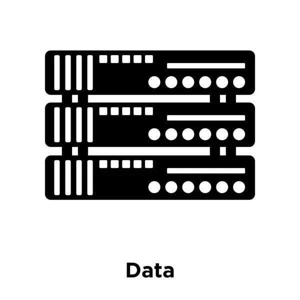 Vecteur Icône Données Isolé Sur Fond Blanc Concept Logo Signe — Image vectorielle