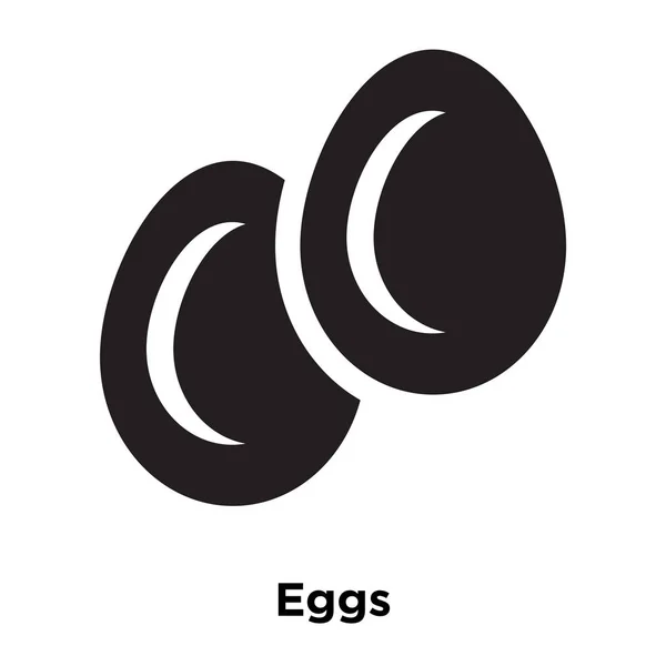 Eier Symbol Vektor Isoliert Auf Weißem Hintergrund Logo Konzept Der — Stockvektor