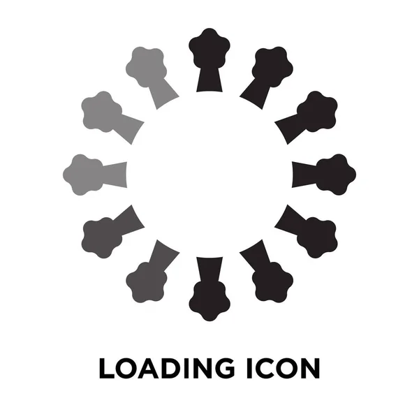 Loading Icon Vector Isolated White Background Logo Concept Loading Sign — Stock Vector