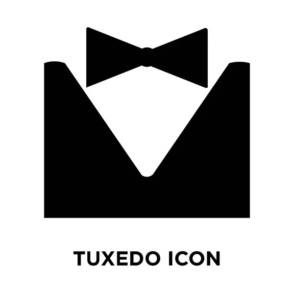 Tuxedo Pictogram Vector Geïsoleerd Een Witte Achtergrond Logo Concept Van — Stockvector