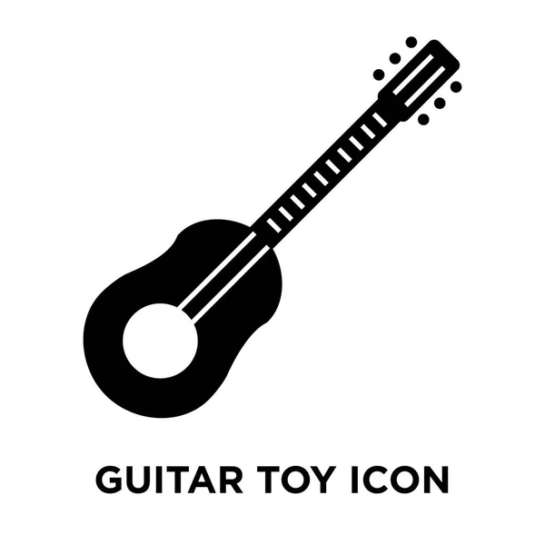 Icono Juguete Guitarra Vector Aislado Sobre Fondo Blanco Concepto Logotipo — Vector de stock