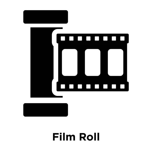 Film Roll Icône Vecteur Isolé Sur Fond Blanc Concept Logo — Image vectorielle