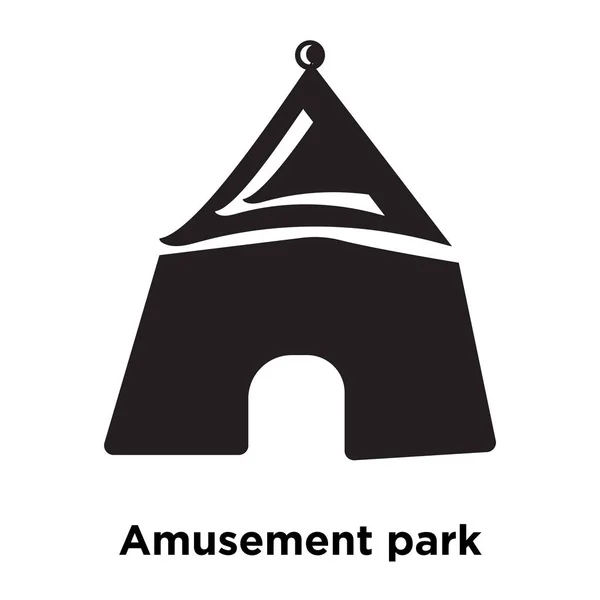 Icono Parque Atracciones Vector Aislado Sobre Fondo Blanco Concepto Logotipo — Vector de stock